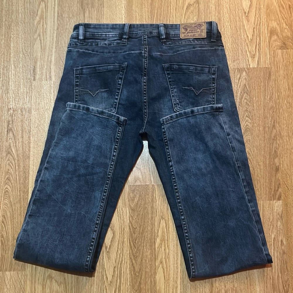 Diesel Industry Women’s Deep Blue Mid-High Rise Skinny Jeans Size 16Y - Picture 3 of 12